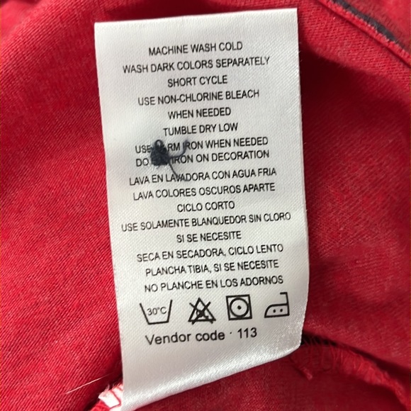 NWOT Lee Baseball Henley USA size Large - Picture 7 of 9